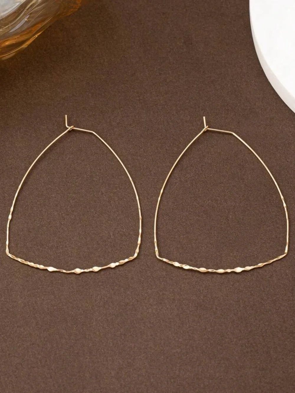 Geo hoop earrings N2462